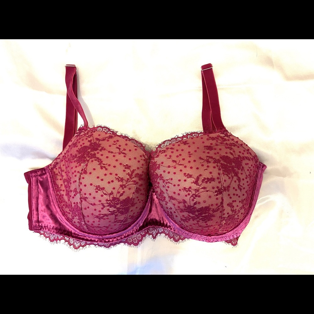 Victoria’s Secret Dream Angels Claret Red Demi Bra